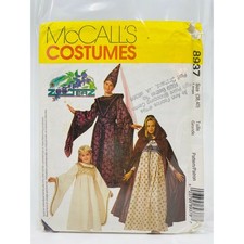 McCall's 8937 Misses Medieval Renaissance Dress Cape Costume Sew Pattern L 38-40