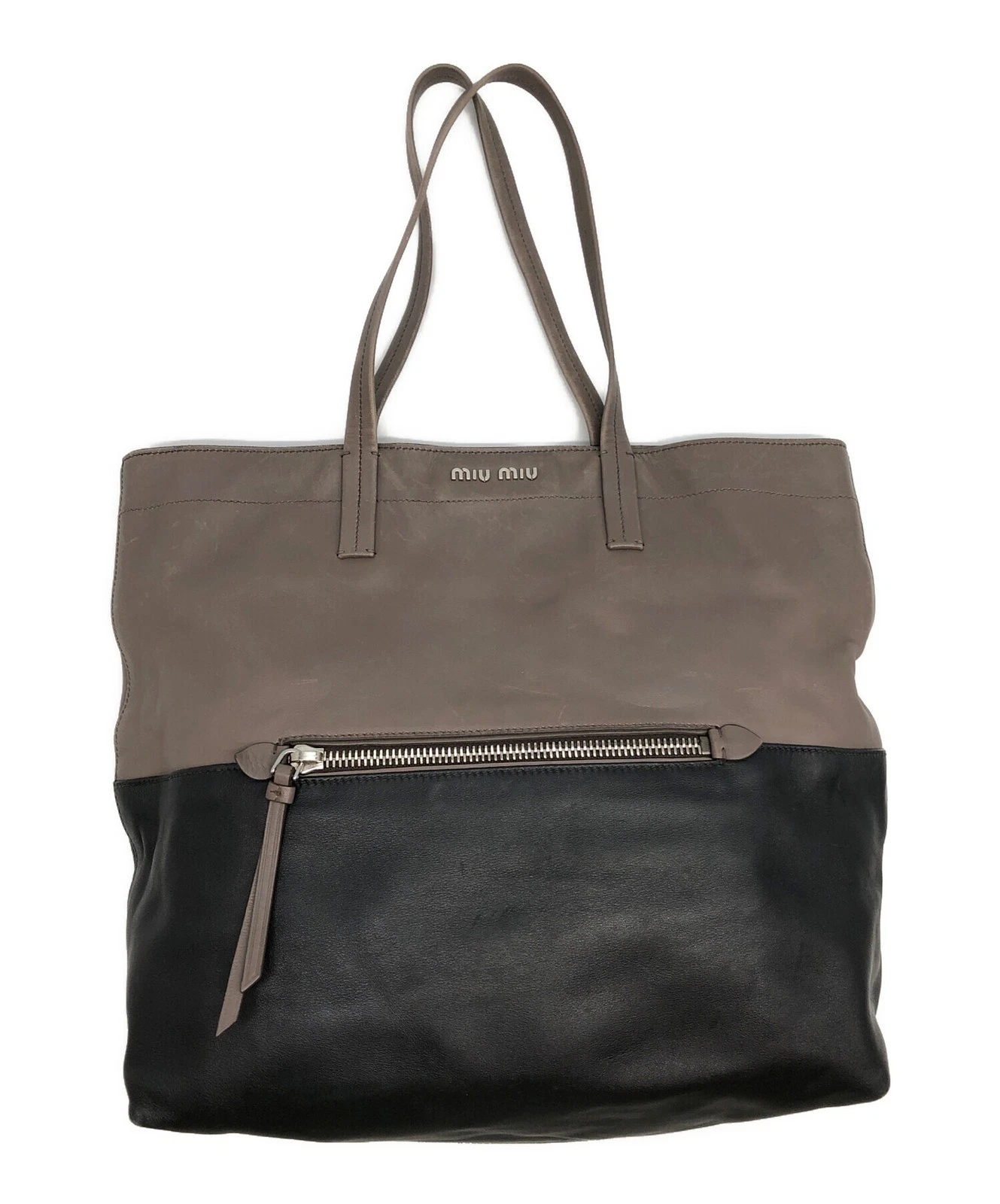 Miu Miu — Miu Miu RR1820 8C Black Tote Bag #TFB6775