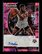 2020 Panini Prizm Draft #PA-JN Josh Nebo Prospect Autographs Pink Ice