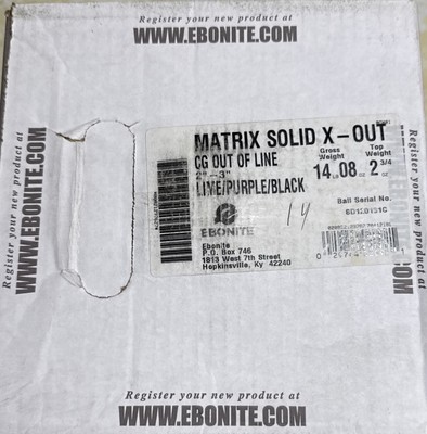 14lb Ebonite Matrix Solid Bowling Ball NIB! | eBay