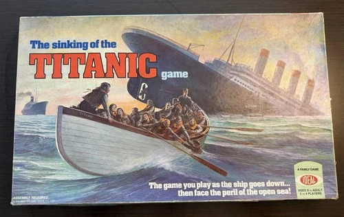 1976 Ideal Sinking of the Titanic Board Game COMPLETE RARE VINTAGE