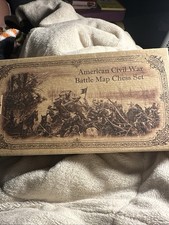 American Civil War Battle Map Chess Set in Wo...