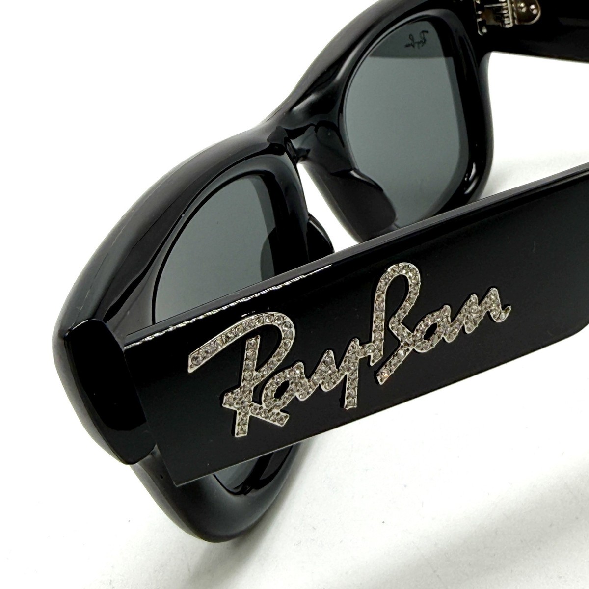 NEW* RAY-BAN Wayfarer Puffer Crystal Edition Sunglasses Polished