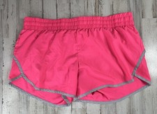 Danskin Now Women  s Athletic Running Shorts Pink with Gray Trim Sz Large 12-14