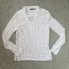 Massimo Dutti Women's White Long Sleeve Blouse Size S, Brand New
