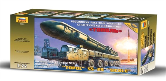 Zvezda 5003 - 1/72 Topol ""M"" Missile Launcher SS-25 Sickle - New