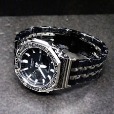 New MOD Casio Oak G-Shock Custom Wristwatch Body with GA2100 Stainless Steel Ven