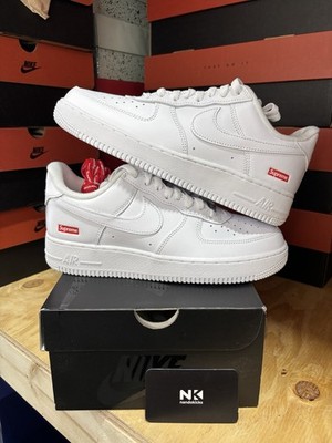 Supreme x Nike Air Force 1 Low 'Box Logo - White' CU9225-100 MEN