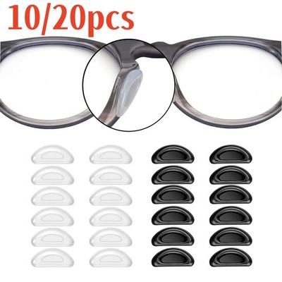 Silicone Eyeglasses Anti-slip Stick On Nose Pads Sunglasses Glasses 2 Styles