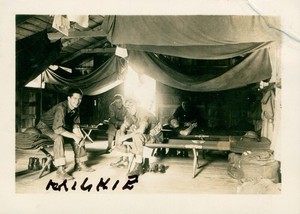 1942 WWII US Army soldier's Hilo Hawaii Photo #2 Camp ID'd, Mielke, Tachiemier,