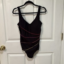 Vintage Late 70s Early 80s Swimsuit by Robby Len Swimfashions Swimsuit Size 18