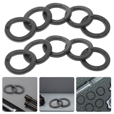 #ad 15 Pcs Lever Rubber Ring Barbell Stabilizer Rings Dumbbell Washers $14.39