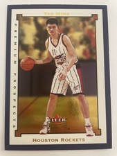 2002-03 Fleer Premium /1500 Yao Ming Rookie Card #112 Rockets. rookie card picture