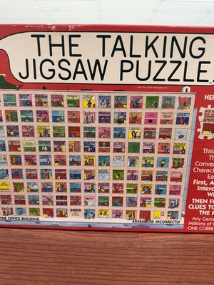 TALKING JIGSAW PUZZLE The Office Building 2-Sided 560 Pieces 1991