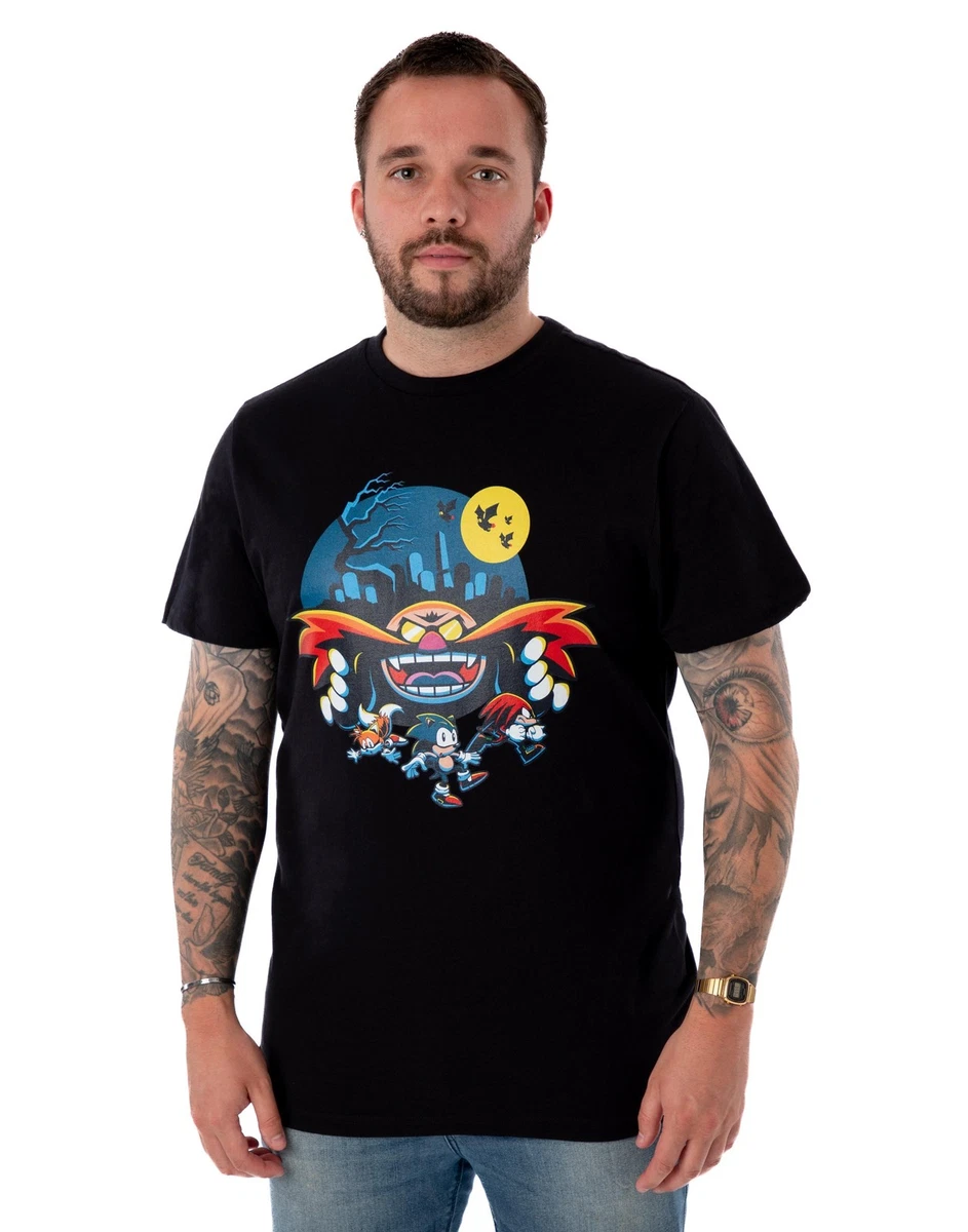 Maglietta Ufficiale Sonic – Game On Since 1991 – T-Shirt Uomo Grigio Scuro (Taglia L)