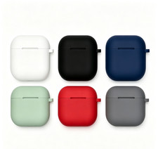 2 PCS Solid Silicone Earbud Case Cover for AirPods 4 / 5, Protective Skin   10.8