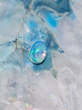 Welo Opal + Silberkette + Silberfassung für DIY Anhänger        H28