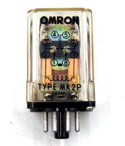 OMRON MK2P Relay AC 220 VAC COil 8 Pin Octal Plug In DPDT 10 Amp