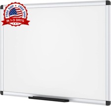 Pizarra de borrado en seco, pizarra blanca/pizarra blanca, 36x24 pulgadas NEW US