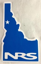 NEW Blue NRS Idaho Kayaking Boating Rafting Sticker Decal 5" x 3"