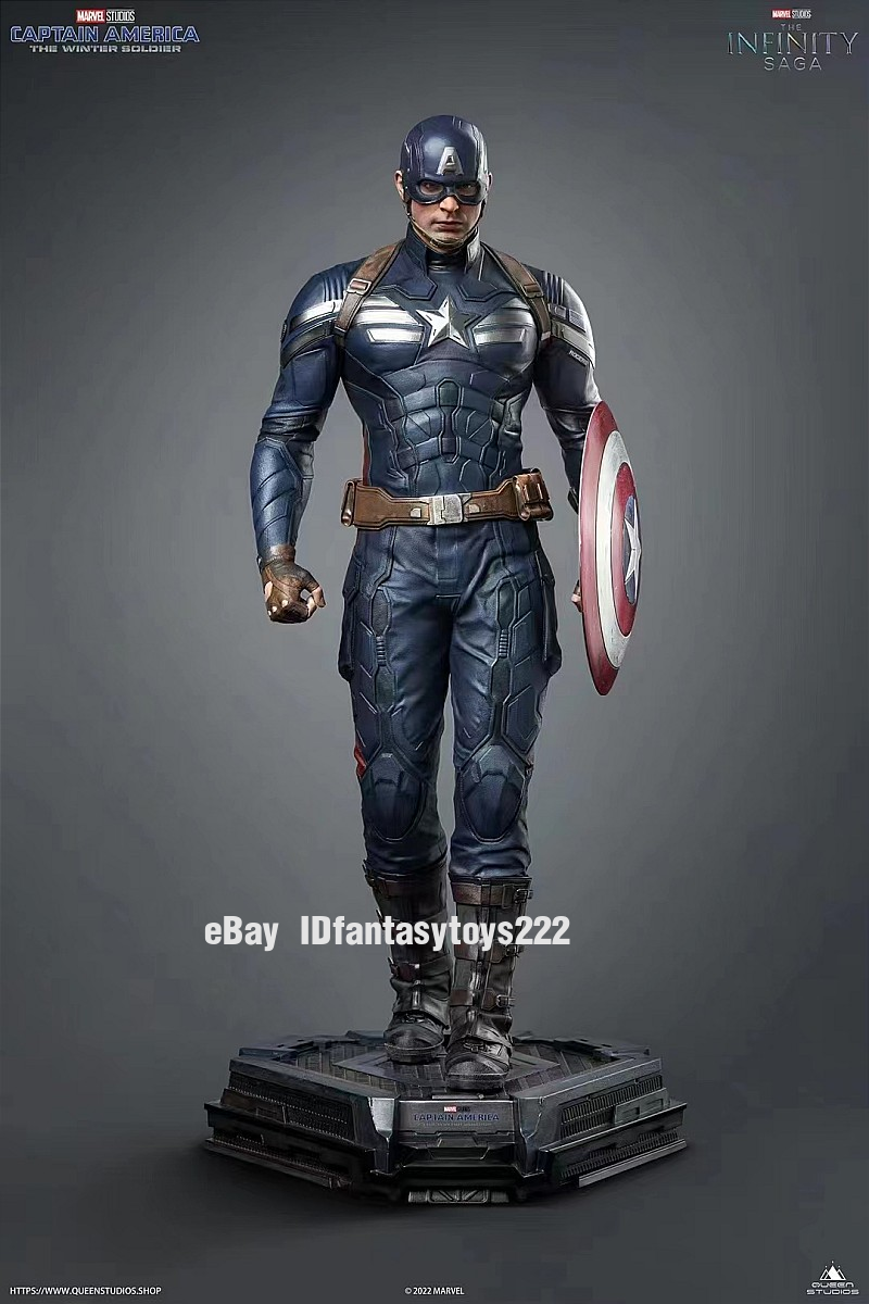 アメコミ queen studios 1/4 captain america Queen Studios 1/4 Scale Marvel Captain America Full Set Resin
