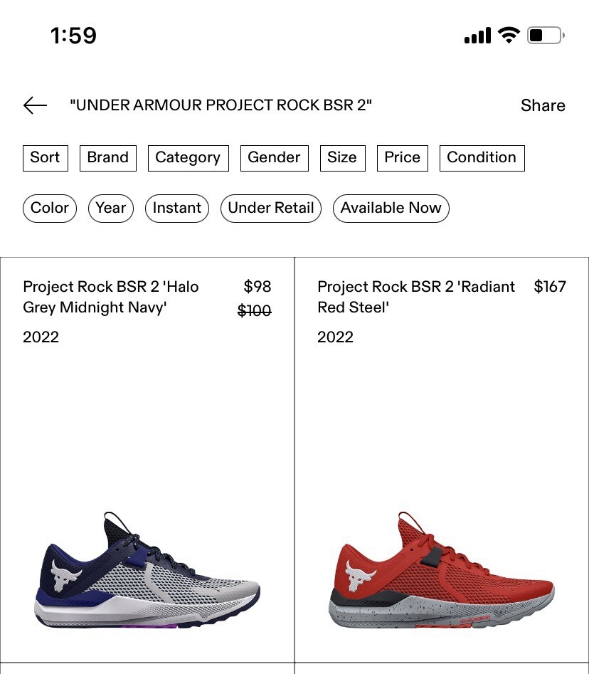 Size 10 - Under Armour Project Rock BSR 2 Radiant Red Steel | eBay
