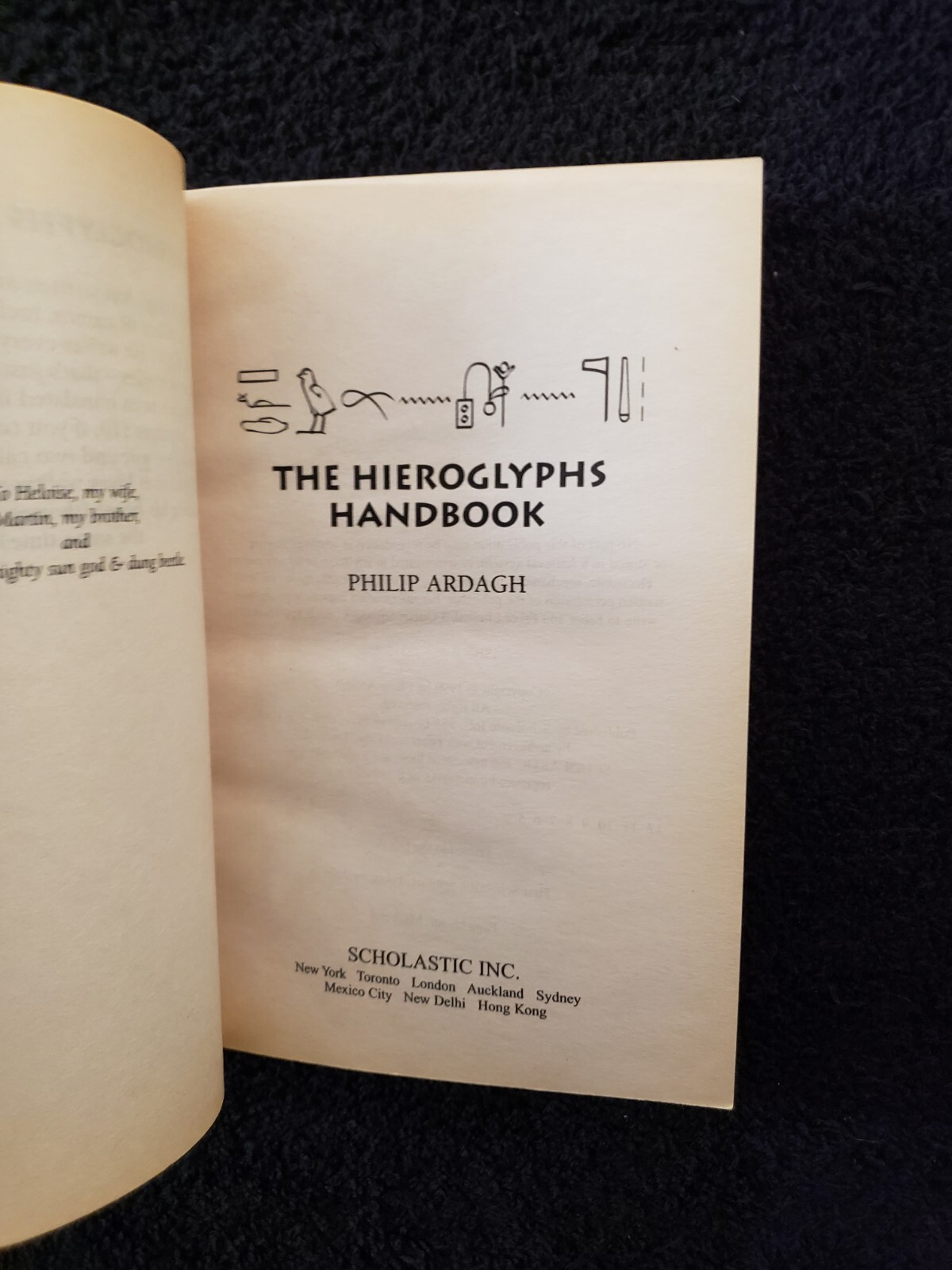 The Hieroglyphs Handbook Teach Yourself Ancient Egyptian by Philip