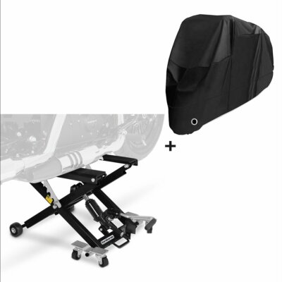 Hebebühne XLB + Abdeckplane XXXL für Yamaha XV 1700 Road Star Warrior