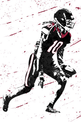 Football DeAndre Hopkins Nuk 10 Arizona Cardinals Art Wall Poster - POSTER 20x30