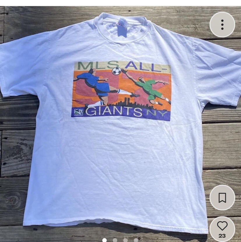90s MLS All Star Game Shirt 1996 1997 Short Sleeve Large L Soccer USA USMNT L US