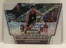 Jalen Green 2021-22 Panini Prizm Draft Picks White Sparkle SSP Rookie WIDESCREEN