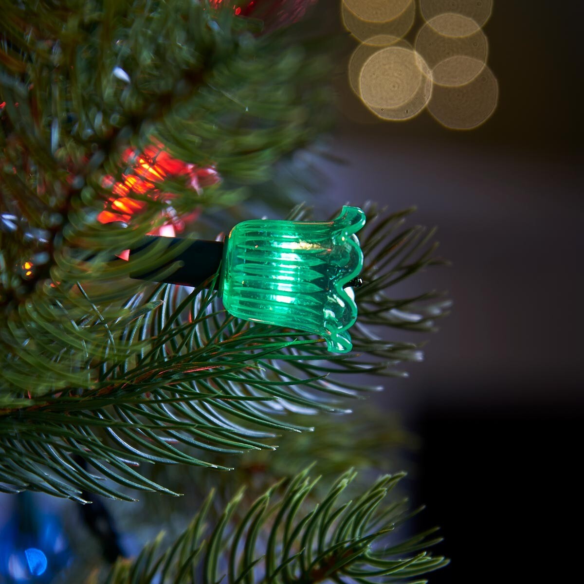 2.4m Noma Battery Canterbury Belles LED Indoor Christmas Tree String