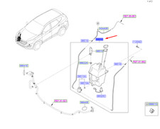 Hyundai Santa FÉ MK3 DM Scheibenwaschbehälter/Pumpe Baugruppe 986102W500 NEU