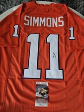 Isaiah Simmons Autographed/Signed Jersey JSA COA Clemson Tigers