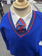 Royal  v-neck School jumper Size 42 with Royal And