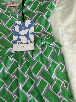 Target Diane Von Furstenberg Green Wrap Dress Diane Von Furstenburg X  Target Wrap Dress Vintage Weave Green Size