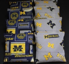 University of MICHIGAN WOLVERINES 8 Cornhole Bean Bags ACA Regulation