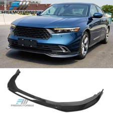 Fits 23-25 Honda Accord Front Bumper Lip V2 3PC Spoiler Kit Carbon Fiber Print