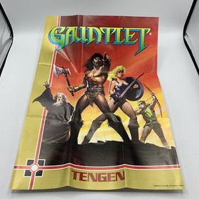 Gauntlet NES 1987 CIB Complete With 2 Posters And Manual&mdash;Tested Arcade Game
