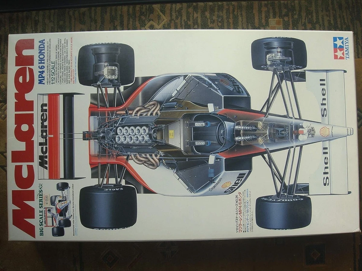 TAMIYA 1/12 McLaren Honda MP4/6 Model Kit Ayrton Senna 12028 w 