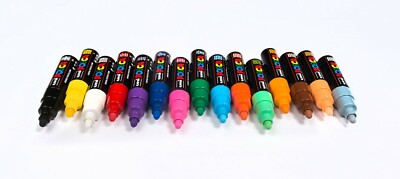 POSCA PC-7M Acrylfarbenmarker mit großer Kugelspitze - 15 Farben verfügbar