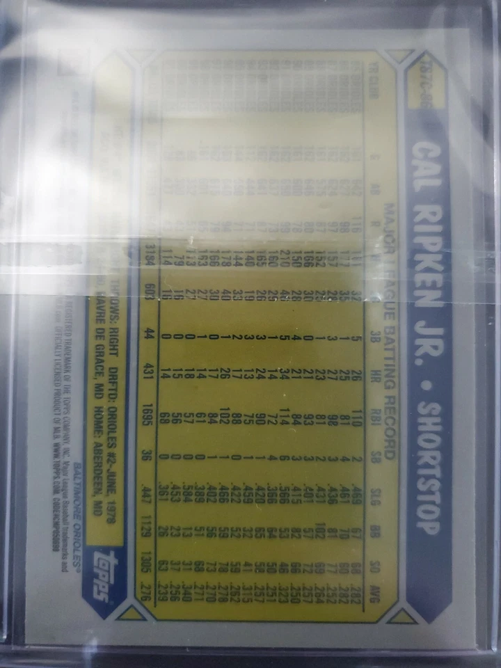 Cal Ripken Jr 2022 Topps Series 1 Silver Pack 1987 Chrome Mojo #T87C-86 Orioles - Image 2 of 2