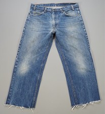 Rare VTG LEVI  S STRAUSS  CO 20505 0217 Orange Tab Zip Fly Denim Jeans 80s SZ 36