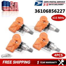 Set of 4 36106856227 NEW Tire Pressure Sensor TPMS For BMW Mini TPMS 433MHz