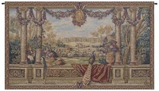 Peacock II Italian Tapestry | Elegant Wall Hanging with Lined Backing