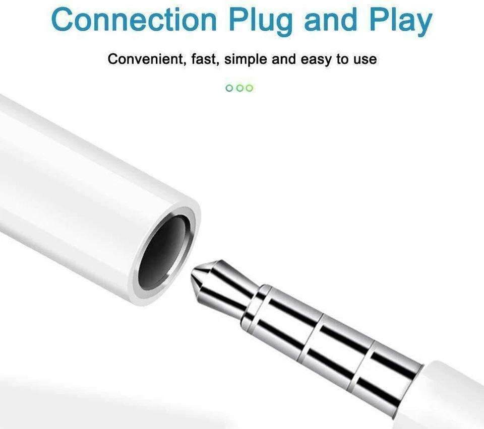 USB Type C to 3.5mm AUX Audio Headphone Jack Cable Adapter For Samsung Huawei - Image 3 of 3