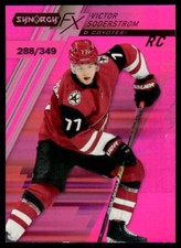 2020-21 Upper Deck Synergy FX Rookies Purple Victor Soderstrom 288/349 Arizona
