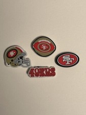 Four 4 San Francisco 49ers- Croc Charms /Jibbitz - NFL