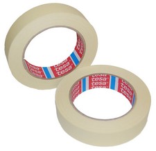 Tesa 4323 Cream Masking Tape Painting Decorating Residue Free 25mm x 50m Rolls