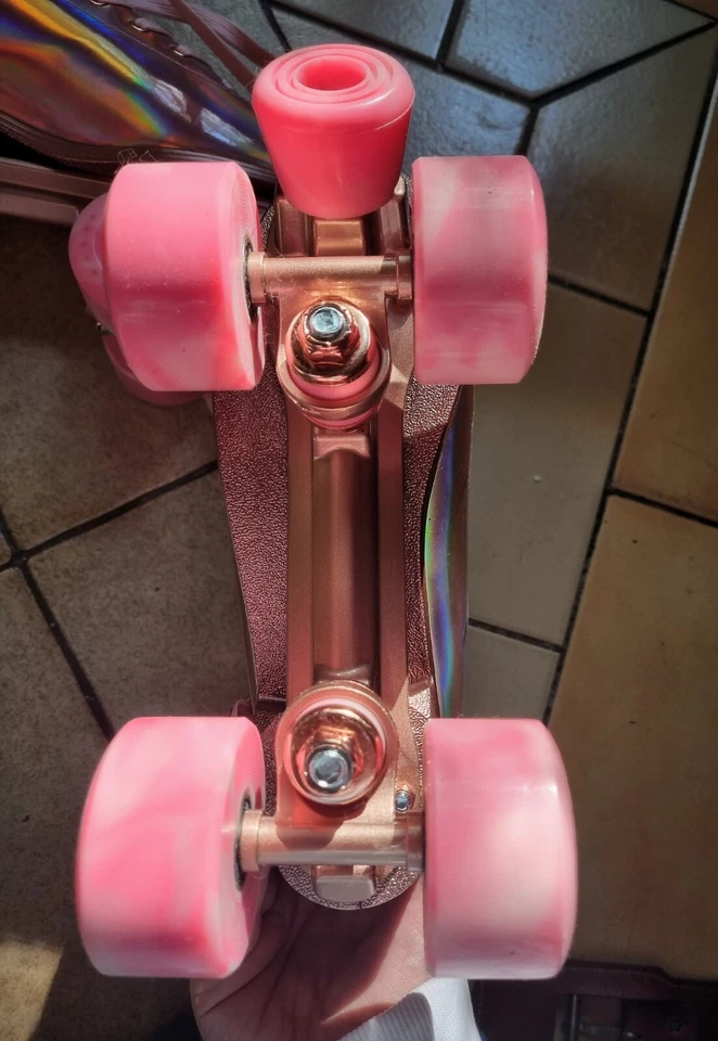 Patins à roulettes STORY - Rose Glacier Side by Side (38) neuf + Protections - Photo 3/4